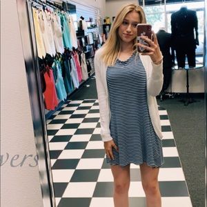 Blue and White Stripped Dress!